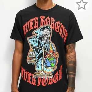 NWT! Broken Promises Never Forgive Black Unisex T